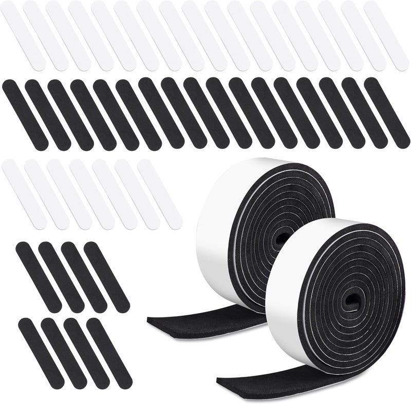 TaShow Hat Size Reducer Insert and 2 Rolls Hat Sizing Tape, Inserts to Make Fit Smaller for Cowboy, Fedora, Baseball Caps, Pana, Straw (Black & White) - Image 1